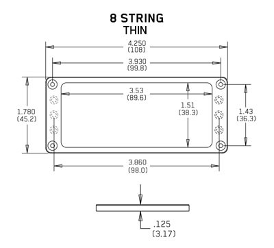 EMG Mount.Ring Flat 8 nízký BK