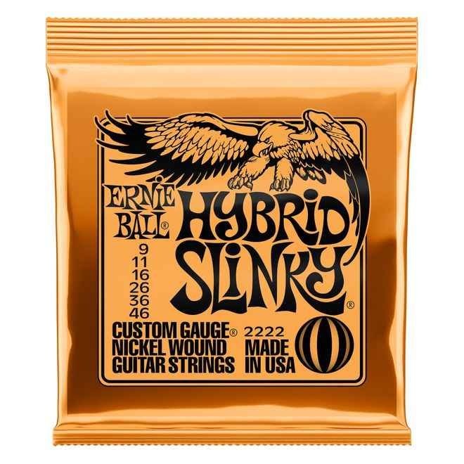 Ernie Ball 2222 Hybrid Slinky Nickel Wound .009 - .046 Orange Pack struny na elektrickou kytaru