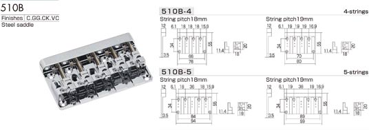 Gotoh 510B-6 CR 6strunná