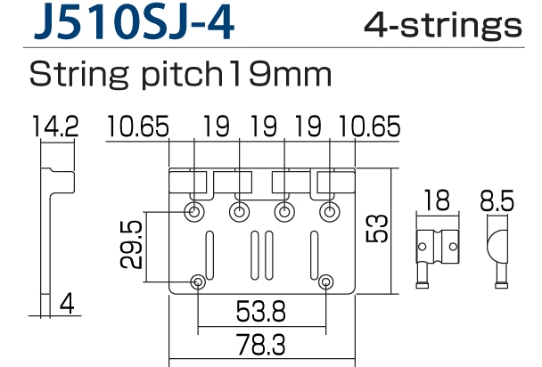 Gotoh J510SJ-4 CR  4string