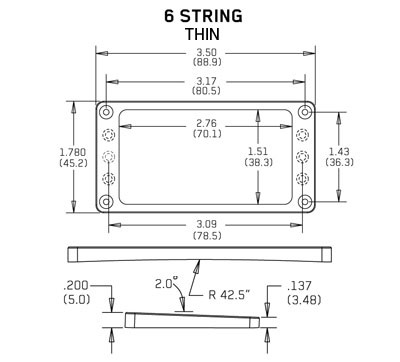 EMG Mount.Ring Arched nízký BK