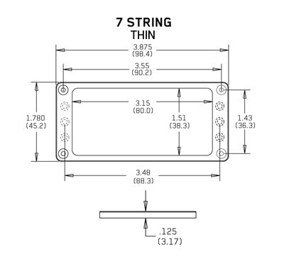 EMG Mount.Ring Flat 7 nízký BK