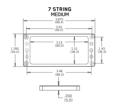 EMG Mount.Ring Flat 7 medium BK