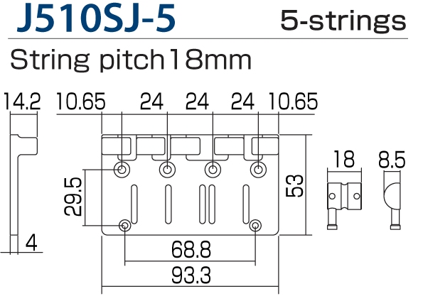 Gotoh J510SJ-5 CR 5string