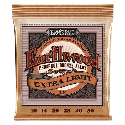 Ernie Ball 2150 Earthwood Extra Light Phosphor Bronze - Extra Slinky Acoustic .010 - .050