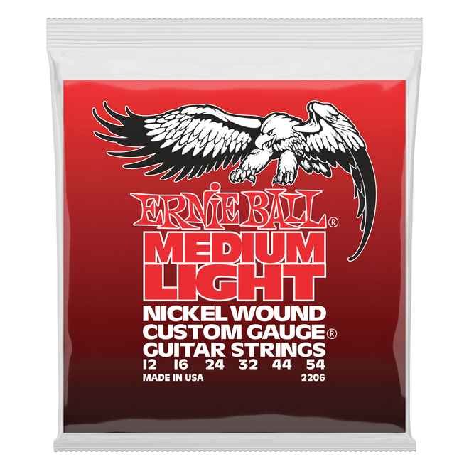 Ernie Ball 2206 Medium Light Electric Nickel Wound .012 - .054 w/ wound G