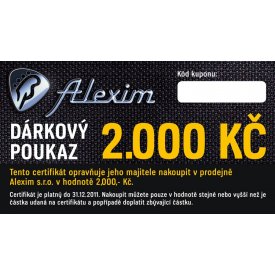 Dárkový poukaz 2000Kč