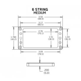 EMG Mount.Ring Flat 6 Medium BK