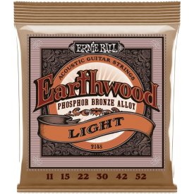 Ernie Ball 2148 Earthwood .011-.052 Light Phosphor Bronze Acoustic Strings