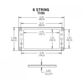 EMG Mount.Ring Flat 6 Thin  BK