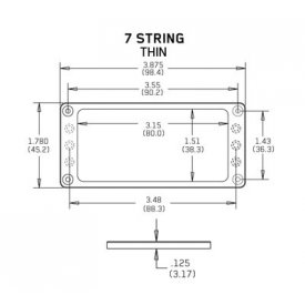 EMG Mount.Ring Flat 7 nízký BK