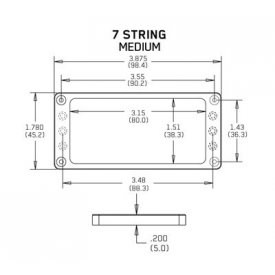 EMG Mount.Ring Flat 7 medium BK