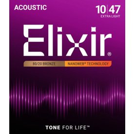 Elixir B-NW 10/47 Acoustic  Bronze