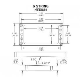 EMG Mount.Ring Arched Medium  BK